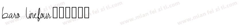 baro linefour字体转换
